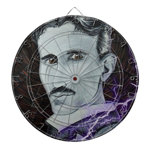 Nikola Tesla Dartscheibe (vorne)