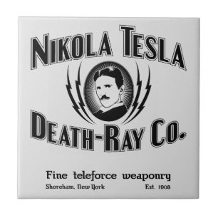 Nikola Tesla Death-Ray Co. Fliese