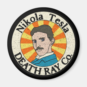 Nikola Tesla Death Ray Co. Magnete Magnet