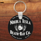 Nikola Tesla Death-Ray Co. Schlüsselanhänger (Vorderseite)