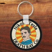 Nikola Tesla Death Ray Co. Schlüsselanhängers Schlüsselanhänger (Vorderseite)