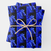 Nikola Tesla Digital Art Blue Tint Geschenkpapier Set (Beispiel)