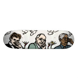 Nikola Tesla, Edgar Cayce und Jiddu Krishnamurti Skateboard