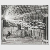 Nikola Tesla Electricity Geschenkpapier (Flach)
