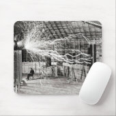 Nikola Tesla Electricity Mousepad (Mit Mouse)