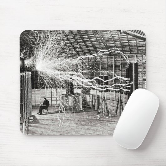 Nikola Tesla Electricity Mousepad (Mit Mouse)