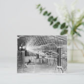 Nikola Tesla Electricity Postkarte (Stehend Vorderseite)