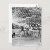 Nikola Tesla Electricity Postkarte (Vorne/Hinten)