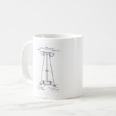 Nikola Tesla-Energie-Getriebe Pantent US1119732 Kaffeetasse (Vorderseite Links)
