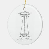 Nikola Tesla-Energie-Getriebe Pantent US1119732 Keramikornament (Links)