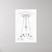 Nikola Tesla Energy Transmission Pantent US1119732 Leinwanddruck (Vorderseite)