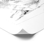 Nikola Tesla Face Poster (Ecke)