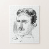 Nikola Tesla Face Puzzle (Vertikal)