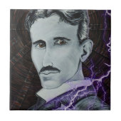Nikola Tesla Fliese (Vorderseite)