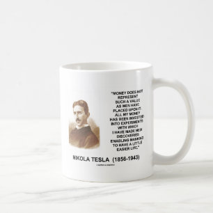 Nikola Tesla-Geld-Wert-Entdeckungs-einfacheres Kaffeetasse