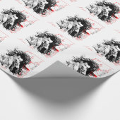 Nikola Tesla Geschenkpapier (Ecke)