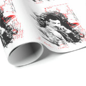 Nikola Tesla Geschenkpapier (Rolleneckpunkt)