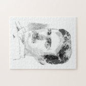 Nikola Tesla Gesicht Puzzle (Horizontal)
