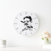 Nikola Tesla Große Wanduhr (Zuhause)
