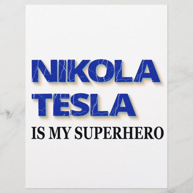 Nikola Tesla ist mein Superheld (Vorderseite)