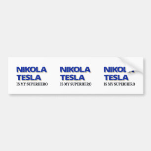 Nikola Tesla ist mein Superheld Autoaufkleber