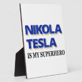 Nikola Tesla ist mein Superheld Fotoplatte (Seite)
