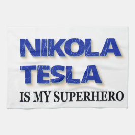 Nikola Tesla ist mein Superheld Handtuch