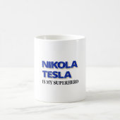 Nikola Tesla ist mein Superheld Kaffeetasse (Mittel)