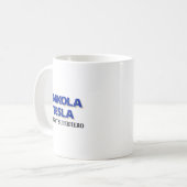 Nikola Tesla ist mein Superheld Kaffeetasse (Vorderseite Links)