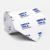 Nikola Tesla ist mein Superheld Krawatte (Gerollt)