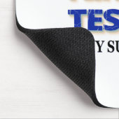 Nikola Tesla ist mein Superheld Mousepad (Ecke)