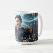 Nikola Tesla Kaffeetasse (VorderseiteRechts)