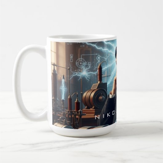 Nikola Tesla Kaffeetasse (Links)