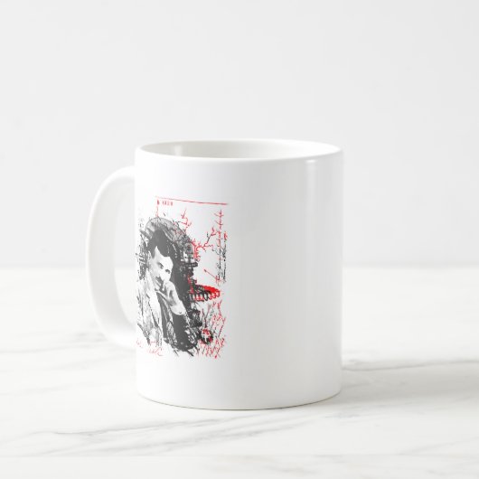 Nikola Tesla Kaffeetasse (Vorderseite Links)