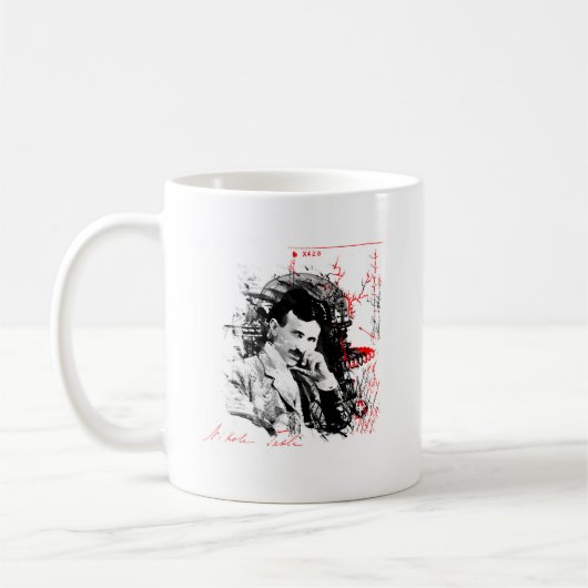 Nikola Tesla Kaffeetasse (Links)