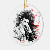 Nikola Tesla Keramikornament (Links)