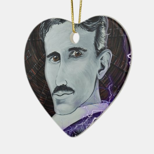 Nikola Tesla Keramikornament (Links)