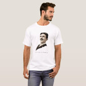 Nikola Tesla Lächeln T-Shirt (Vorne ganz)