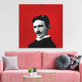 Nikola Tesla Leinwanddruck (Insitu (Wohnzimmer))