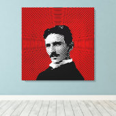 Nikola Tesla Leinwanddruck (Insitu (Holzboden))