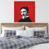 Nikola Tesla Leinwanddruck (Insitu (Schlafzimmer))