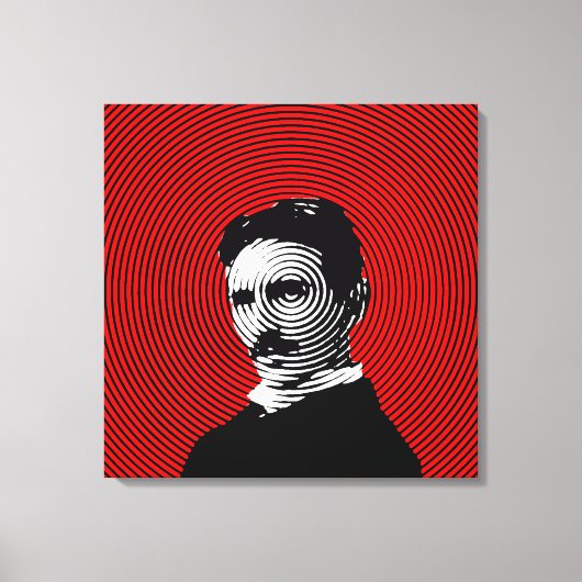 Nikola Tesla Leinwanddruck (Vorderseite)