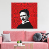 Nikola Tesla Leinwanddruck (Insitu (Wohnzimmer))