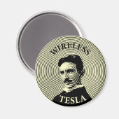 Nikola Tesla Magnet (Vorderseite/Rückseite)