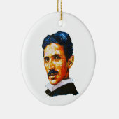 Nikola Tesla Malerei Keramik Ornament (Rechts)