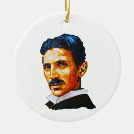 Nikola Tesla Malerei Keramik Ornament