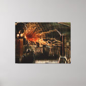 Nikola Tesla Man of Mystery Color Redux Leinwanddruck (Vorderseite)