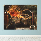Nikola Tesla Man of Mystery Color Redux Leinwanddruck (Insitu (Holzboden))