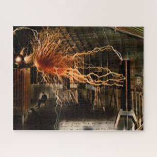 Nikola Tesla Man of Mystery Color Redux Puzzle