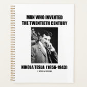 Nikola Tesla Man Wer das 20. Jahrhundert erfunden Planer (Vorderseite)